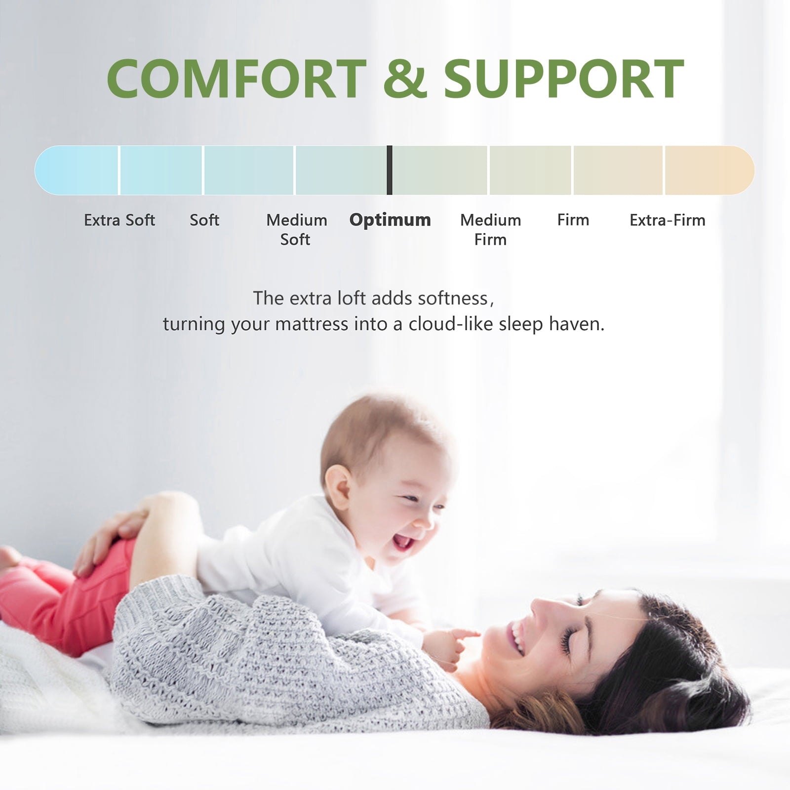 Mattress Topper Queen Size Bed,Bamboo Extra Thick Mattress Pad Cover Soft Plush Noiseless Down Alternative Fill,with 8-21" Deep Pocket